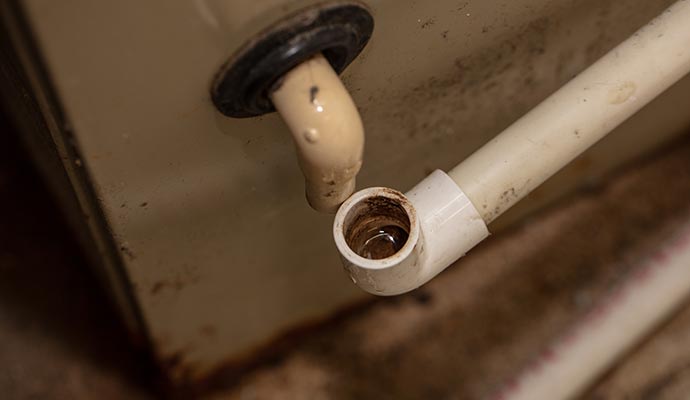 overflowing water from ac unit drain