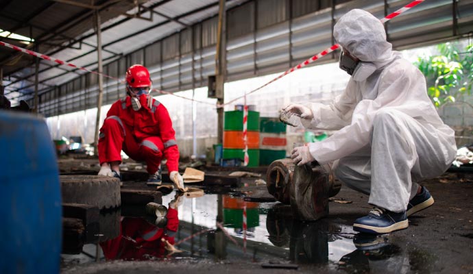 Industrial accident restoration service
