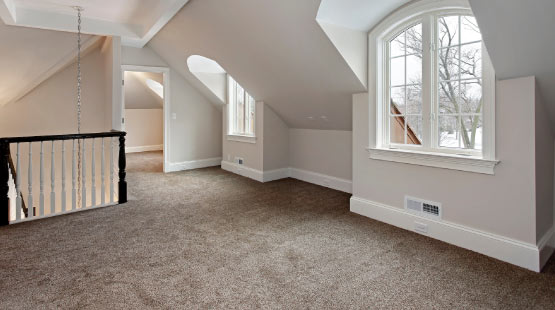clean carpet on floor