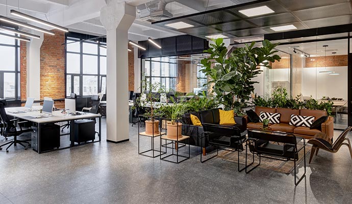 A clean office