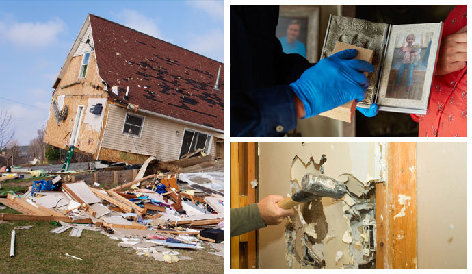 Comprehensive disaster restoration, content cleaning, and reconstruction services.