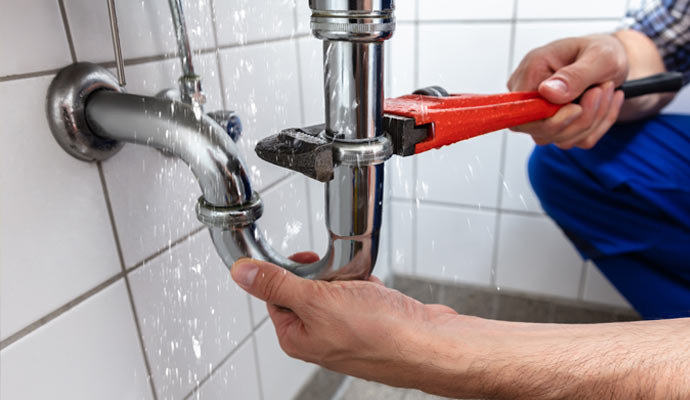 Faucet discharge repair to stop water leaking