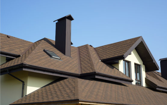 A new roof house