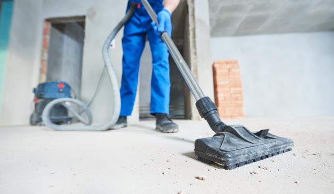 Post-construction cleaning service