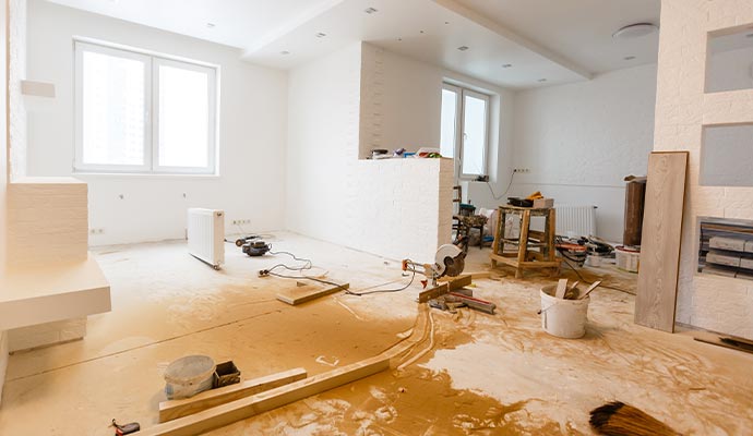 Indoor construction site Indoor construction site