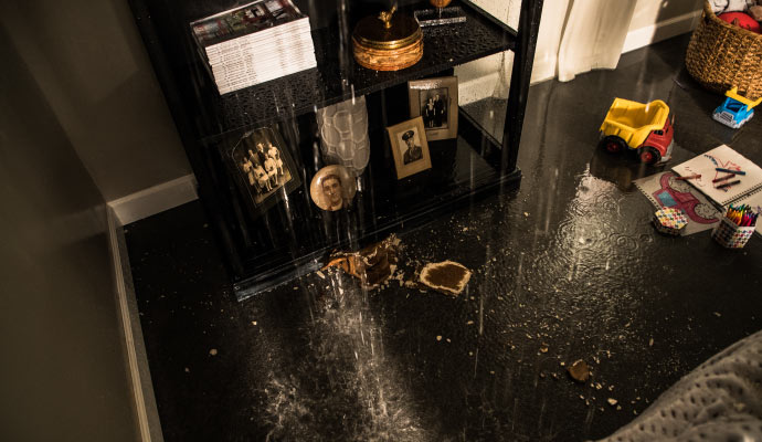 water damage occurs