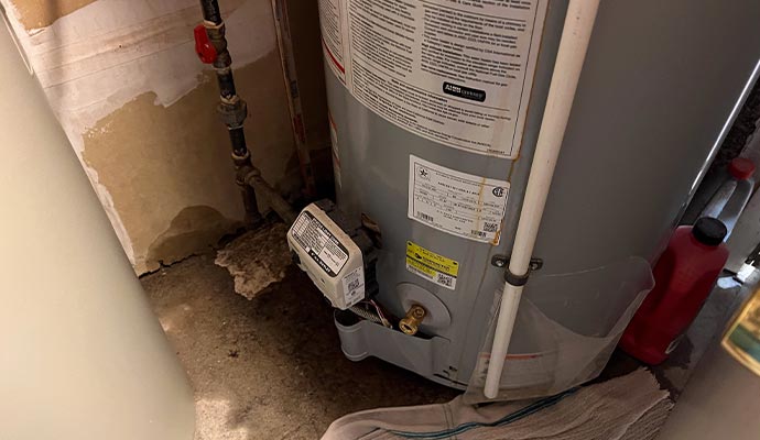 Water leak from water heater 